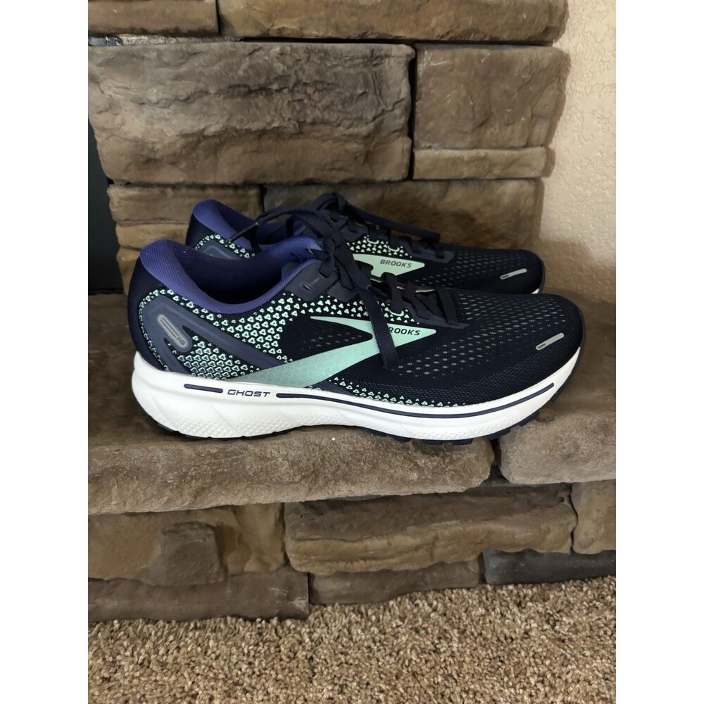 Size 9.5 - Brooks Ghost 14 Peacoat Yucca Womens New No Box